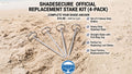 ShadeSecure Official Replacement Stakes (4-Pack)